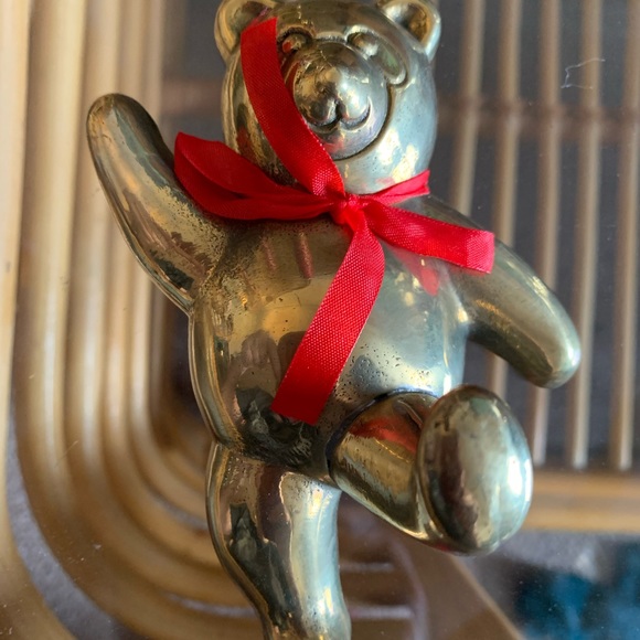 Vintage Brass Dancing Bear Wall Hook - Picture 2 of 5